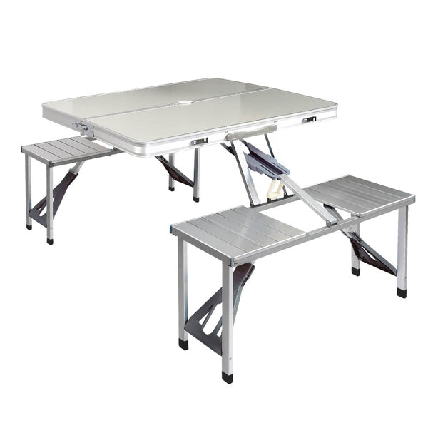 Weisshorn Camping Table Folding Aluminum Portable Outdoor Picnic 85CM - Camping Australia