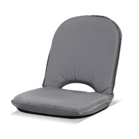 Artiss Floor Lounge Sofa Camping Portable Recliner Beach Chair Folding Outdoor Grey - Camping Australia