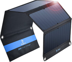 BigBlue Portable 28W SunPower Solar Panel Charger 3 USB Ports - Camping Australia