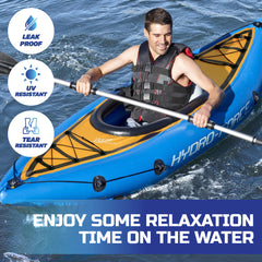 Bestway 2.8m Kayak Inflatable 1 Person Essentials Included Premium Quality - Camping Australia