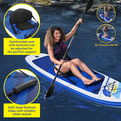 Bestway 3m Paddle Board Inflatable Removable Seat Innovative Technology - Camping Australia