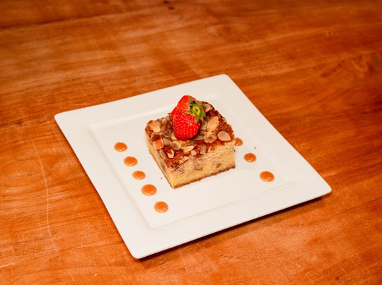 baked pastry with strawberry toppings