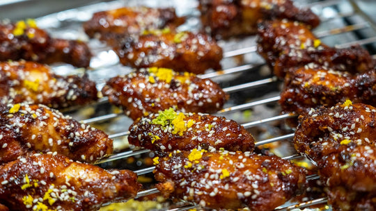grilled meat with sauce on top