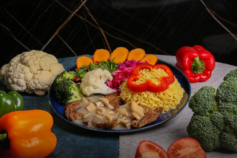 a plate of food