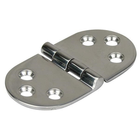 Stainless steel 316 Deck Hinge with six holes 78mmx40mm
