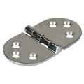 Stainless steel 316 Deck Hinge with six holes 78mmx40mm