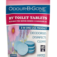 Odour-B-Gone Blue RV Toilet Tablets (10 pack)