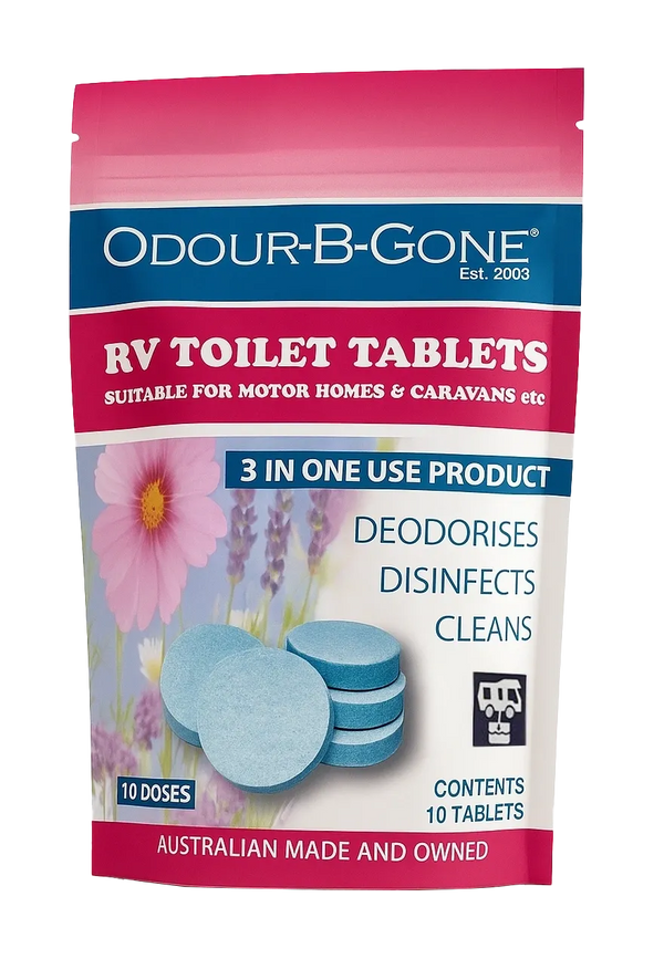 Odour-B-Gone Blue RV Toilet Tablets (10 pack)