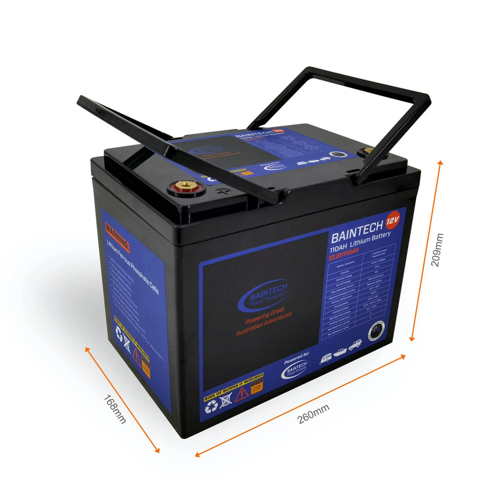 Baintech Extreme 110Ah 12.8V Lithium Battery with Bluetooth