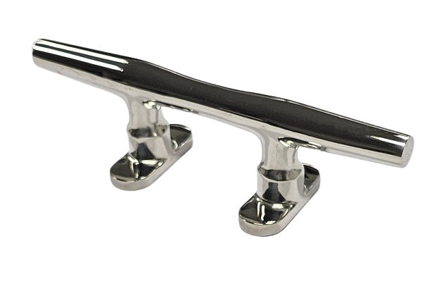Stainless steel 316 Heavy Duty Open Base Stud Mount Cleats without thread bars 150mm