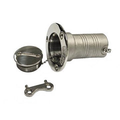 Stainless steel 316 Hose Deck Fills with key 'Water' 2"