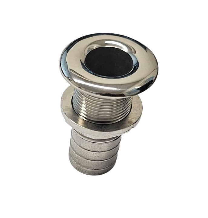 SS316 Through Hull Outlet with Hose Connection