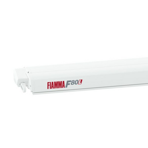Fiamma F80L 500 Polar White Awning – Royal Grey Canopy (07840H03R)