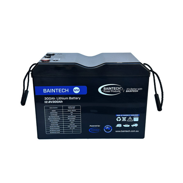 Baintech Extreme 300Ah 12.8V Lithium Battery with 250A BMS & Bluetooth