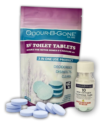 Odour-B-Gone Blue RV Toilet Tablets (25 pack)