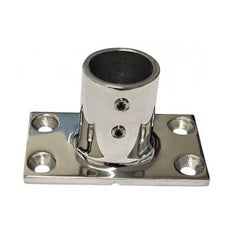 Stainless steel 316 Rectangular Base 45° 22mm (7/8")