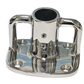 Stainless steel 316 Heavy Duty Stanchion base with angled to 5° 25mm (1")