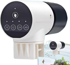 CARLA HOME Automatic Fish Feeder with Timer and Rechargeable Dispenser