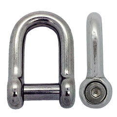 SS316 Dee Shackles with Hex Socket Sink Pin