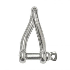 Stainless steel 316 Forged Long Dee Shackles with captive bolt 8mm