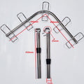 SS316 5-Way Adjustable Corner Rod Holder