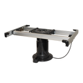 Nuova Mapa Adjustable Height Table Leg with Turntable & Slide - Anthracite