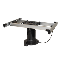 Nuova Mapa Adjustable Height Table Leg with Turntable & Slide - Anthracite