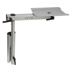 Nuova Mapa Onda Swivel Aluminium Table Leg - Silver Anodized