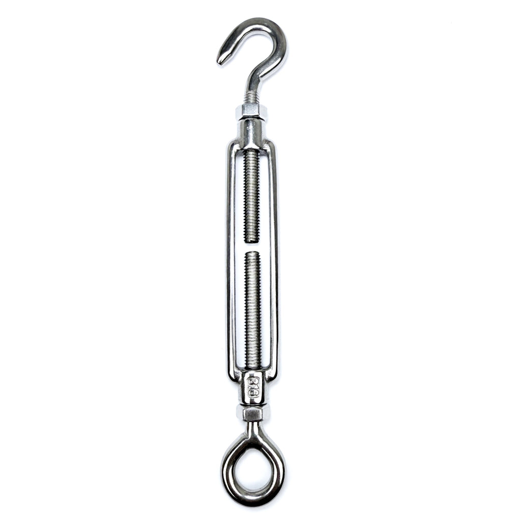 SS316 Turnbuckle Eye/Hook (with Lock Nuts)