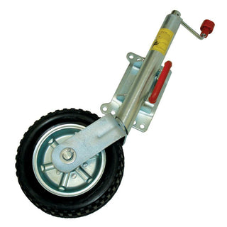 AL-KO 10" Solid Tyre Jockey Wheel with Swivel Clamp