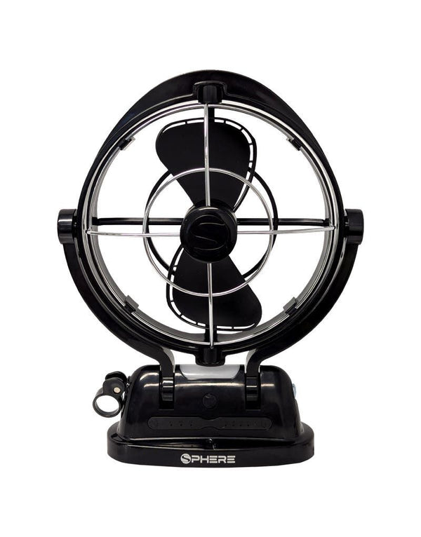 Sphere VIENTO Fan & Light with USB A&C Outputs + Remote - Black