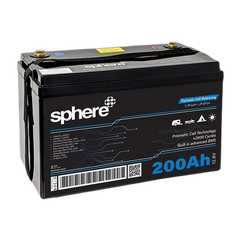 Sphere 12V 200Ah Lithium Rechargeable Prismatic Battery
