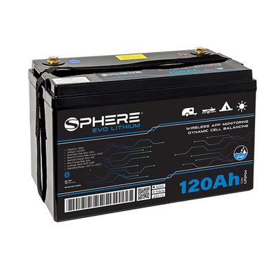 Sphere 120AH EVO Lithium Battery (LiFePO4) - Bluetooth & IP67