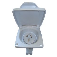 CMS 15AMP Plug Power Inlet - White