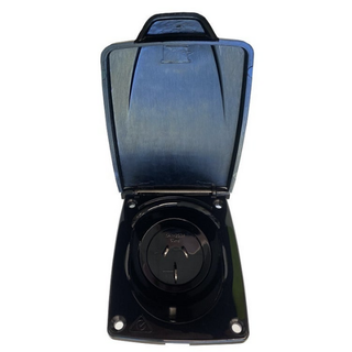 CMS 15AMP Plug Power Inlet - Black
