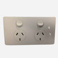 CMS Power Outlet Double - Natural White