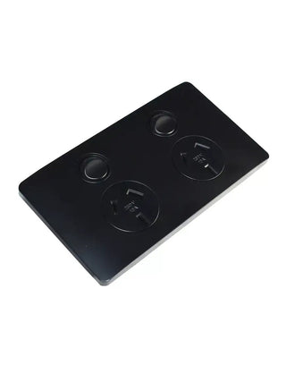 CMS Power Outlet Double - Black