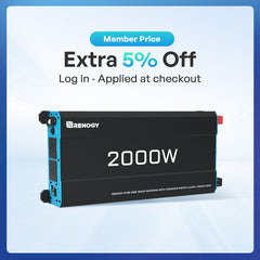 Renogy 2000W Pure Sine Wave Inverter with UPS Function