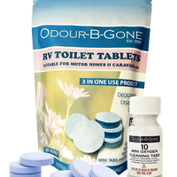 Odour-B-Gone Blue RV Toilet Tablets (50 pack)