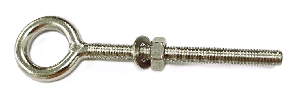 Stainless steel 316 welded Eye Bolts 6mm (Thread 6mm,Thread Length 45mm,Overal Length 70mm)