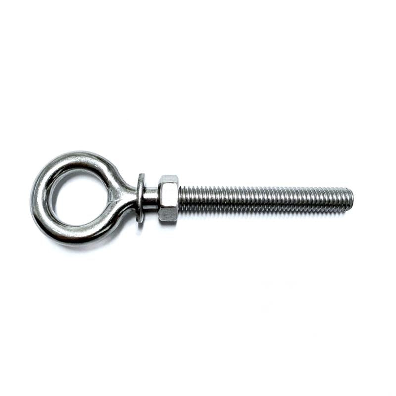 Stainless steel 316 welded Eye Bolts 6mm (Thread 6mm,Thread Length 65mm,Overal Length 90mm)