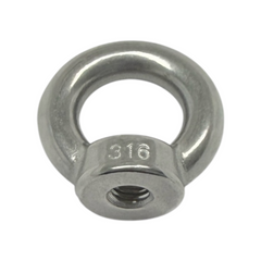 Stainless steel 316 welded Eye Bolts 12mm (Thread 12mm,Thread Length125mm,Overal Length 175mm)