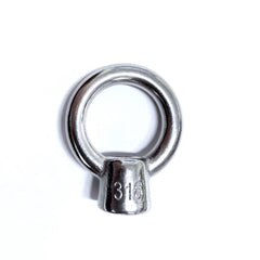 Stainless steel 316 welded Eye Bolts 8mm (Thread 8mm,Thread Length 85mm,Overal Length 120mm)