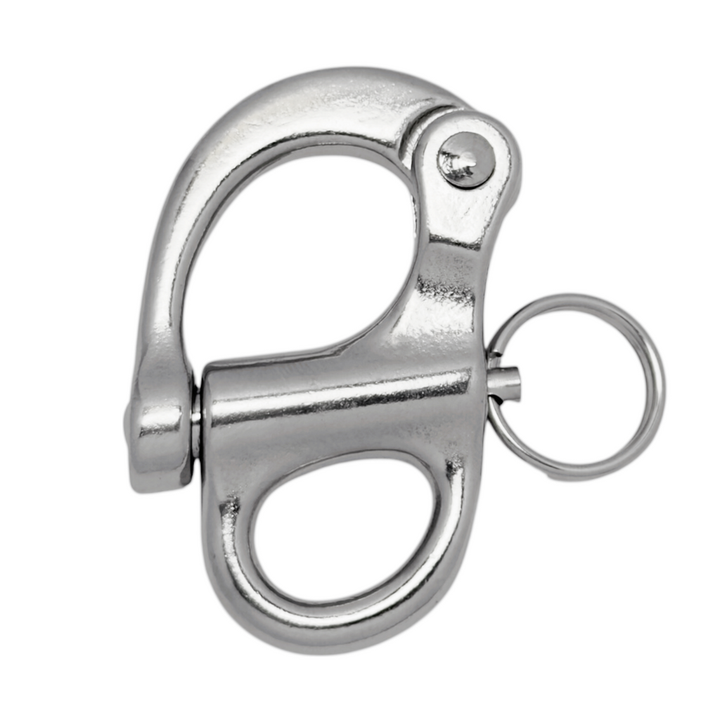 Stainless steel 316 Fixed Snap Shackles 12x52mm