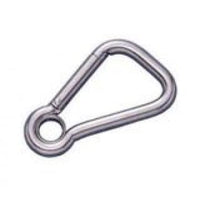 Stainless steel 316 Asymetric Snap Hook with thimble eye 60x6mm