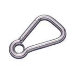 Stainless steel 316 Asymetric Snap Hook with thimble eye 60x6mm
