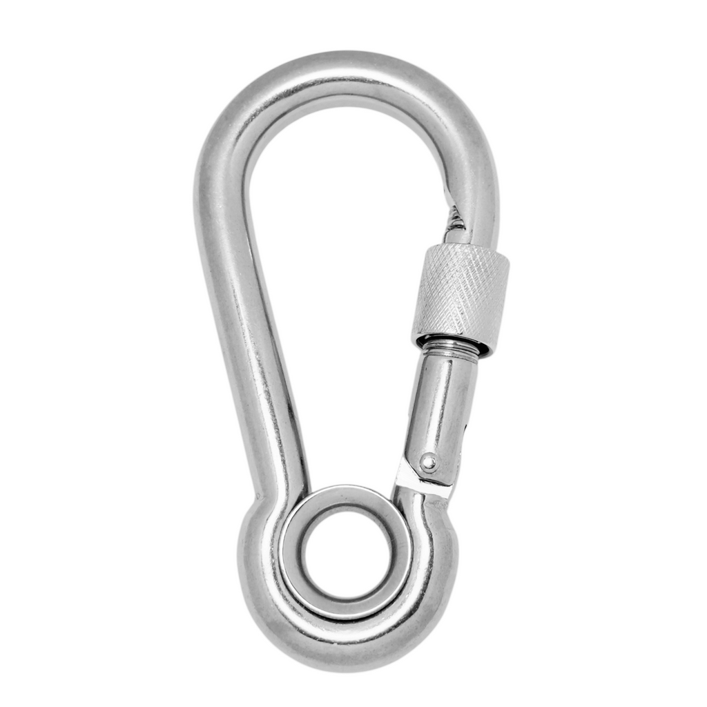 Stainless steel 316 Snap Hook with round thimble eye 140x12mm