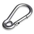Stainless steel 316 Snap Hook with round thimble eye 120x11mm