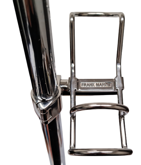 SS316 Adjustable Single Rail Mount Rod Holder for Angle Rails