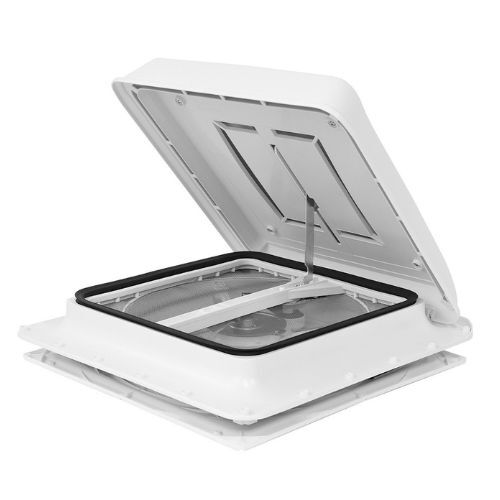 Fiamma Turbo Vent 160 White Neutral Premium - 12V 300mm Fan, EMC Approved
